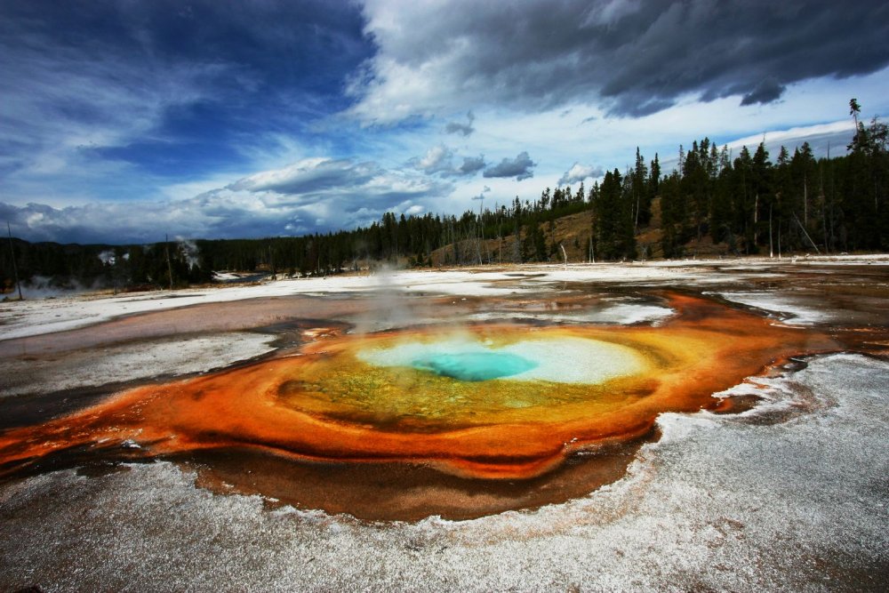 Yellowstone National Park туристы